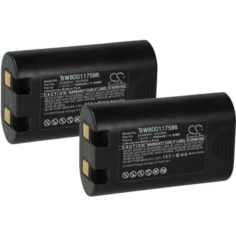 Vhbw Accuvervanging Voor Dymo S0895840 - 1600mAh, 7,4V Li-Ion - Voor Printer, Labelprinter & Scanner - Vervangt W002856 & 1759398