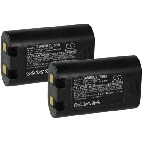 TECHTEK Batteria 1600mAh Per 3M PL300 E DYMO Rhino 5000/5200/6000 – Sostituisce 1738637, PL-300-BAT