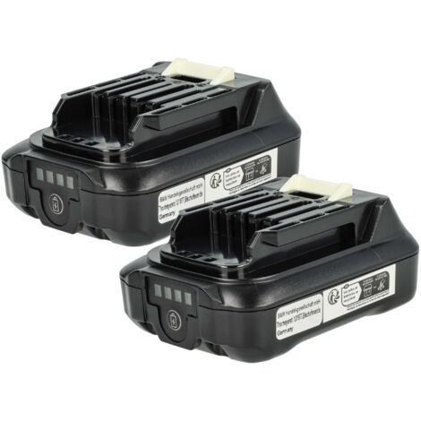 vhbw 2x Batterie compatible avec Makita TW140DZ, UM600, UM600DWAEX, UM600DSMEX, UM600DSME, UM600D outil électrique (2000 mAh, Li-ion, 12 V) (1/5)