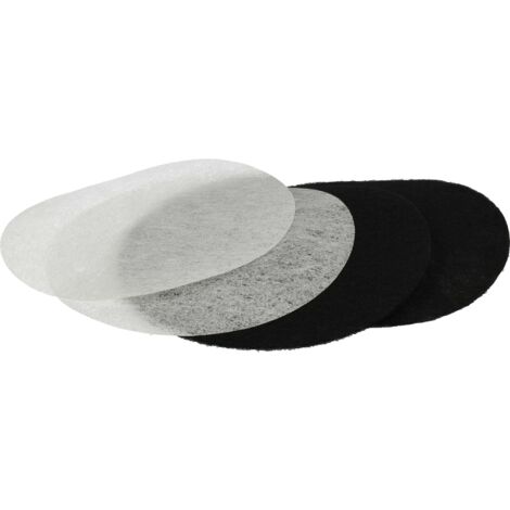 Lot De 3 Filtres à Graisses Pour Friteuse SEB 1500984689 / SS-984689 - Diamètre 14 Cm, Microfibre - Réduit Les Odeurs - 10