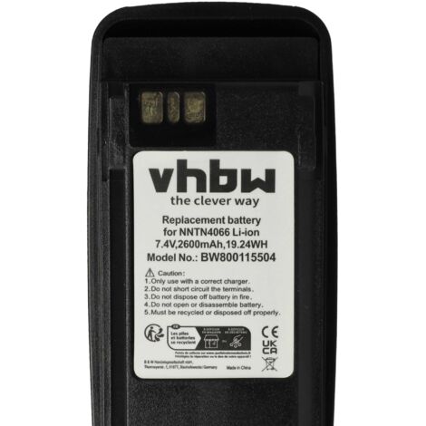 vhbw 5x Batterie compatible avec Motorola GP580, GP540, GP340, GP360, GP640, GP380 radio talkie-walkie (1800mAh, 7,2V, NiMH) - avec clip de ceinture vhbw 5x Batterie compatible avec Motorola GP580, GP540, GP340, GP360, GP640, GP380 radio talkie-walkie (1800mAh, 7,2V, NiMH) - avec clip de ceinture