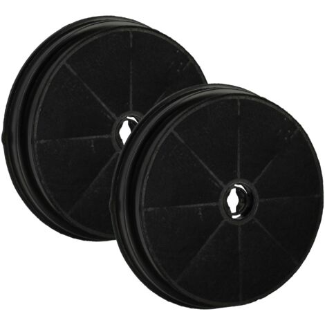 vhbw 2x Filtres à charbon actif compatible avec Whirlpool ESTRAIBILE, DIVA LOGICA, ISOLA ITALIA, ISOLA D3 hotte aspirante - 19 cm (1/5)