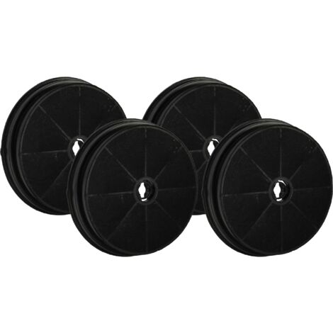 vhbw 4x Filtres à charbon actif compatible avec Rosieres KSED65XE, KSED65PE, KSED65NEE, KSED65BE, KSE86POE, KSE86AOE hotte aspirante - 19 cm (1/5)