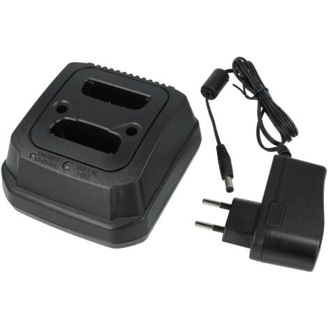 vhbw Chargeur double compatible avec Motorola MTP 850 Fug batteries de radio - Socle + Prise, 4 - 15 V, 0,8 (2 x 0,4) A (1/5)