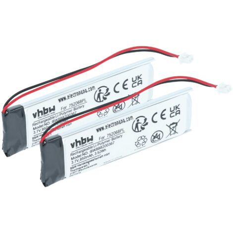 vhbw 2x Batteries remplacement pour DeWalt DE9057 pour outil électrique (2000 mAh, NiMH, 7,2 V
