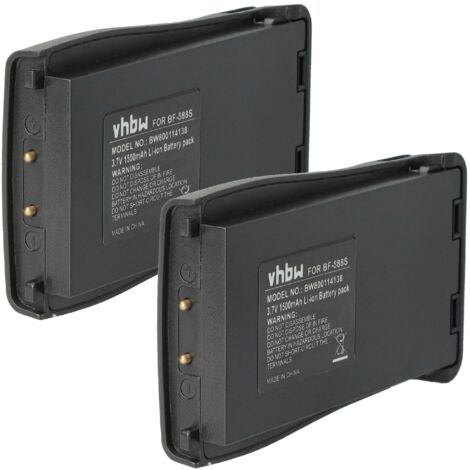 vhbw Accu compatibel met Baofeng BF-666S, BF-777S, BF-888S walkietalkie (1500 mAh, 3,7 V, Li-Ion vhbw Accu compatibel met Baofeng BF-666S, BF-777S, BF-888S walkietalkie (1500 mAh, 3,7 V, Li-Ion