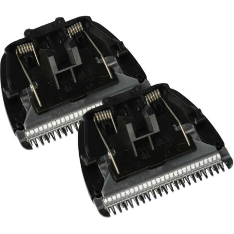 vhbw 2x tête de rasoir compatible avec Panasonic ER-GB70, ER-GB60, ER-221, ER-2211, ER-220, ER-2201, ER-217, ER-2171 rasoir, noir (1/5)