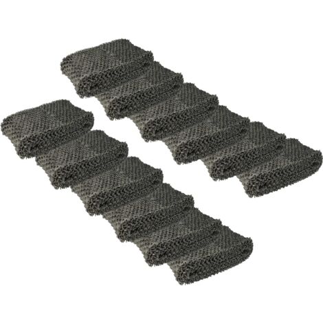 vhbw 12x Filtre compatible avec Philips HU4813, HU4816, HU4813/10, HU4811/10, HU4814/10 humidificateur, purificateur d'air, filtre en toison, gris (1/5)
