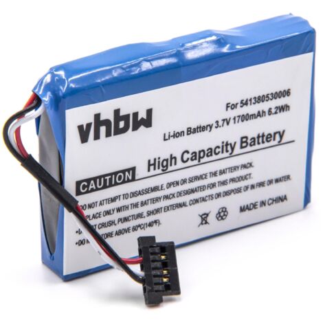 vhbw passend für Becker Assist Pro Z250 Navigation (1200 mAh, 3,7 V, Akku Li-Ion 1200 mAh