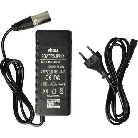 vhbw chargeur compatible avec Prophete Alu-City, SDI-3610C, SDI-3611C vélos électriques - Pour batteries Li-ion de 36V 100W (1/5)