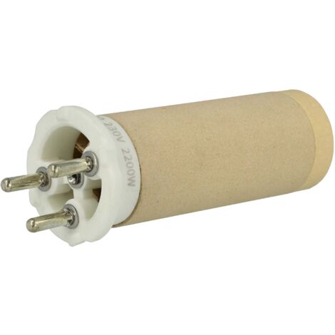 vhbw Élément chauffant compatible avec Leister GHIBLI AW pistolet soudeur à air chaud - 2200 W, Noyau en céramique, 3,15 x 9,1 cm (1/5)