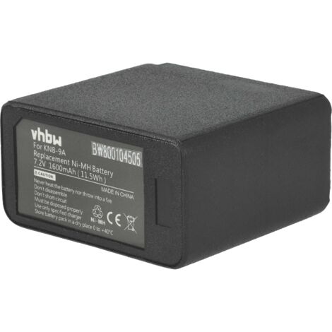 vhbw Batterie remplacement pour Kenwood KNB-11A, KNB-11N, KNB-11, KNB-18A, KNB-19A, KNB-12, KNB-12A pour radio talkie-walkie (1600mAh, 7,2V, NiMH) (1/5)