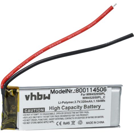 Batterie De Rechange 60mAh Pour Jabra Sport Wireless+ | Compatible Sport Wireless Plus | 3.7V Li-Polymère