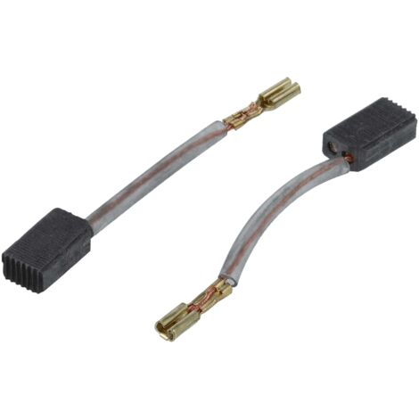 2 Balais Charbon 5x10x17 Mm Pour Outils Fein – Compatible KBM 50 Q, KBH 25-2 U, Etc., Avec Câble