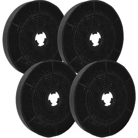 vhbw 4x Filtres à charbon actif universel pour diverses hottes aspirantes - 16 cm (1/5)