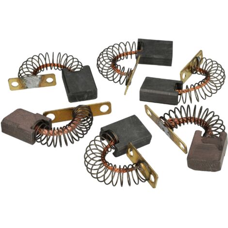 vhbw 6x balais charbon 9 x 19 x 24 mm compatible avec Kärcher 1.246-004.0, 1.246-008.0, 1.246-007.0, 1.246-006.0, 1.246-005.0 balayeur + ressort (1/5)