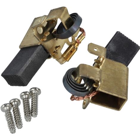 Lot De 2 Balais Charbon 7x12x18 Mm – Remplace Bosch 1 609 203 V51 Pour Défonceuse – Qualité Vhbw