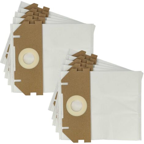 vhbw 10x Sacs compatible avec Metabo AS 18 HEPA PC Compact, AS 18 L PC aspirateur - microfibre non tissée, 30cm x 25cm blanc (1/5)