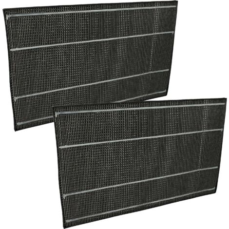 vhbw 2x Filtre à charbon actif remplacement pour Sharp FZ-A51DFR, 4974019764733 pour purificateur d'air - Filtre à air noir (1/5)