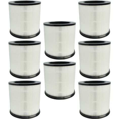 vhbw 8x Filtre à air remplacement pour Xiaomi BHR5861GL, AFEP7TFM01 pour purificateur - multicouches préfiltre + HEPA + charbon actif (1/5)