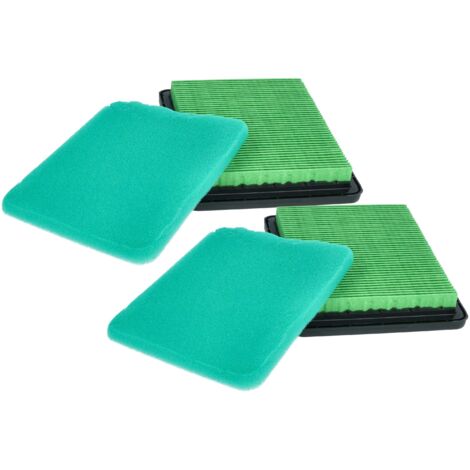 vhbw Set de filtres compatible avec Honda HRR216K3, HRR216K4, HRR216K5, HRR216K6 scarificateur, tondeuse à gazon - 2x filtre à air, 2x préfiltre (1/5)