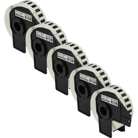 Vhbw 5x Rouleau D'étiquettes 102mm X 44,3m (1 étiquette) Remplacement Pour Brother RD-S01E2 Pour étiqueteuse