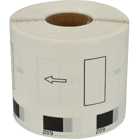 Vhbw 2x Rouleau D'étiquettes + Support 62mm X 29mm (800 étiquettes