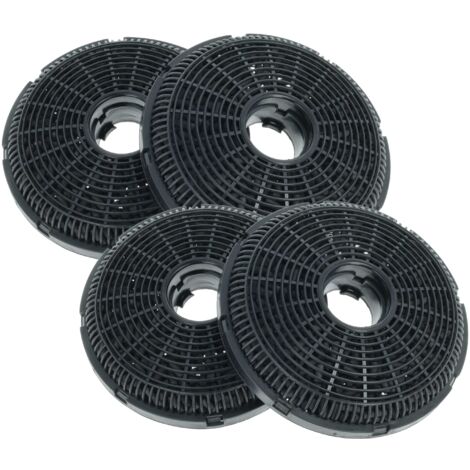 vhbw 4x Filtres à charbon actif compatible avec Silverline 3444, 3450