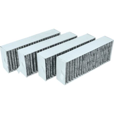 Filtri Cappa Da Cucina Vhbw 4 Pezzi Per Siemens ED851FQ15E/01 | Carta Filtrante 19.5x7.5x3.5cm Per Ricircolo Aria