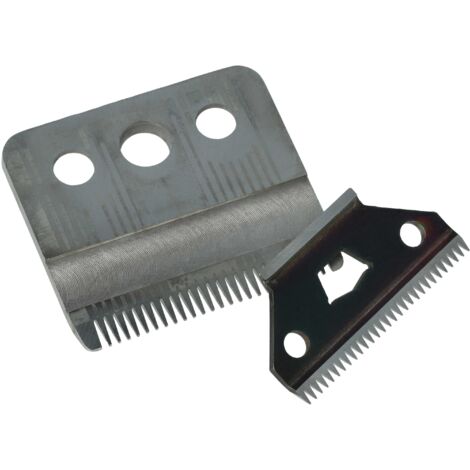 vhbw 2x lames de rechange (1x grand couteau, 1x lame de précision) remplacement pour Moser 1401-7600 pour tondeuse à cheveux (1/5)
