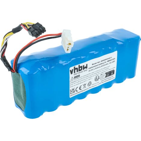 vhbw Batterie compatible avec Robomow RS 615, 622, 612, 625, 622 Pro, 622 U, 612 Pro, 612 U robot tondeuse (4000mAh, 25,6V, LiFePO4)