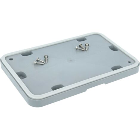 vhbw Clapet de remplacement compatible avec Koenic KDR73017, 1KDR7301C, 1KDR73017B, KDR73017B sèche-linge - avec vis, gris (1/5)