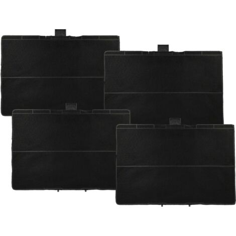 vhbw 4x Filtres à charbon actif compatible avec Siemens LZ52850/01, LZ53450/01, LZ52450/01, LZ52451/01 hotte aspirante - 31,5 x 21,5 x 2,3 cm (1/5)