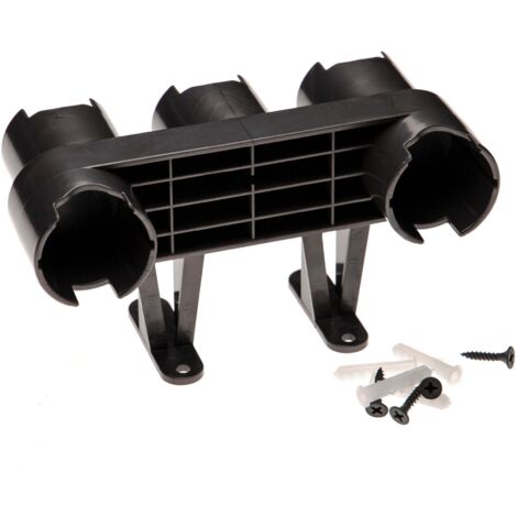 vhbw Support mural d'accessoires compatible avec Dyson V15 Detect Complete aspirateur et ses embouts - Montage au mur, gris (1/2)