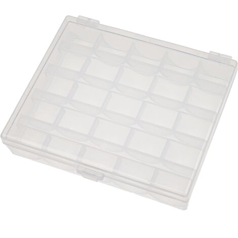 Boîte à Canettes Vhbw Pour Machine à Coudre Janome - 25 Canettes Métal + Boîte Transparente