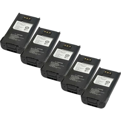 vhbw 5x Batterie compatible avec Kenwood TK-3180, TK-2180, TK-2180K, NX-411, NX-410, NX-210, TK-3160 radio talkie-walkie (2100mAh, 7,2V, NiMH) (1/5)