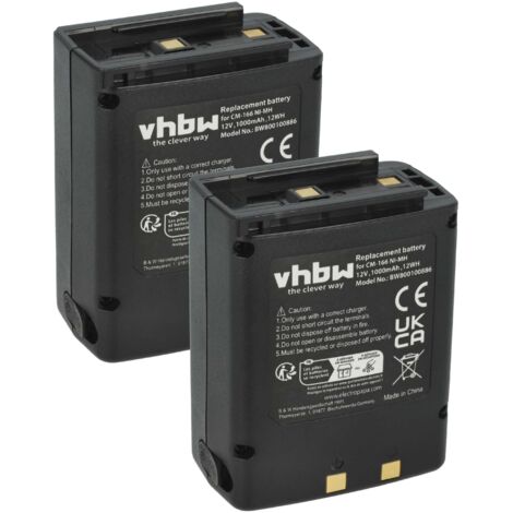 vhbw Ersatz für Icom BP-166, CM-166, CM-166S, CM-22A für Funkgerät