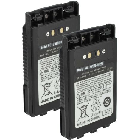 Batería De 2000mAh Para Yaesu Vertex VX-177, VX-180, VX-210, Compatible Con FNB-V94
