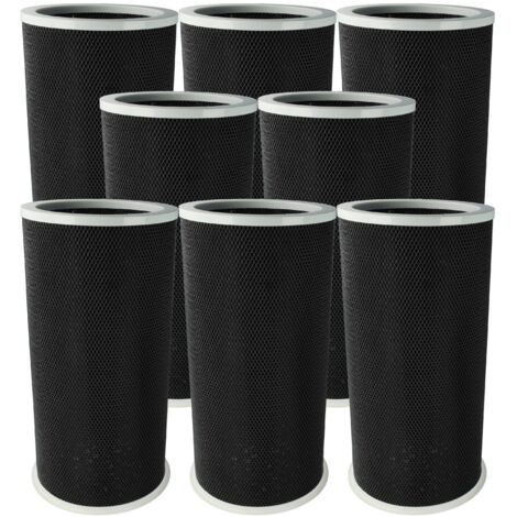 vhbw 8x Filtre à charbon actif compatible avec Xiaomi Mi Air Purifier Pro, S1 purificateur d'air - Filtre à air noir / gris (1/5)