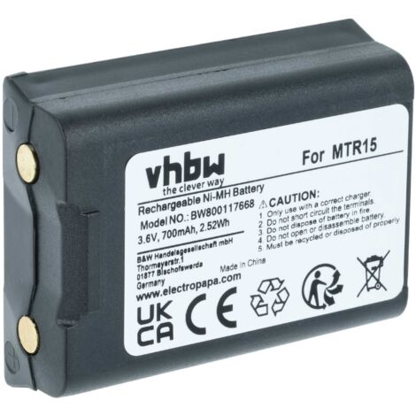 Batterie pour HBC Hub05AA PM237745002 FuB5AA Fub9NM 2000mAh 6V