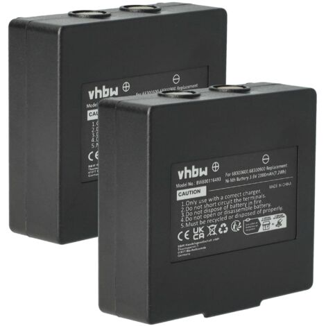 vhbw 1x Batterie compatible avec HBC Cubix opérateur télécommande