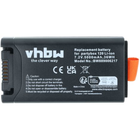 Vhbw Batteria Compatibile Nikon VM7200, VM720, 3600 MAh, 7,2 V, Li-Ion, Sostituisce NP-F750/F550/F930