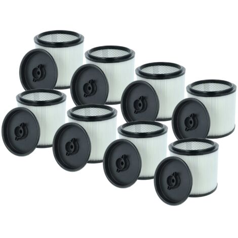 vhbw 8x filtre plissé compatible avec Einhell TE-VC 2350 SACL, 2350 SACL EX CH, 2350 SACL EX UKCA aspirateur à sec/humide - noir / blanc (1/5)