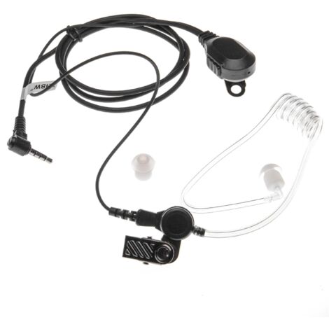 Auricolare Con Microfono Per Ricetrasmittenti Yaesu/Vertex VX-130, VX-160, VX-210A, VX-231 E Altri – Cavo Flessibile E Clip