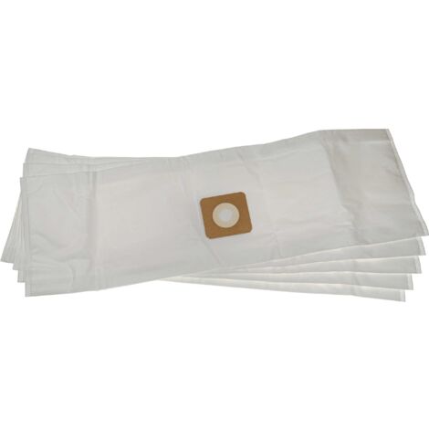 vhbw 5x sacs remplacement pour Bosch 2609256F33 pour aspirateur - microfibres non tissées, 85cm x 22.75cm, blanc (1/5)