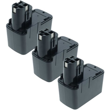 vhbw 3x Batterie compatible avec Würth ABS 12M-2, ABS 12 -M2, ABS 12 M-2, ABS 12 M2, ABS 12-M2, ATS12P outil électrique (3000 mAh, NiMH, 12 V) (1/5)