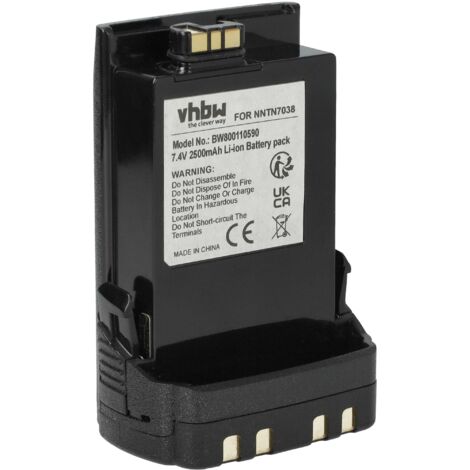 vhbw 1x Batterie compatible avec Motorola APX6000 P25, APX5000, APX6000, APX6000XE P25, APX6000XE radio talkie-walkie (2500mAh, 7,4V, Li-ion) (1/5)