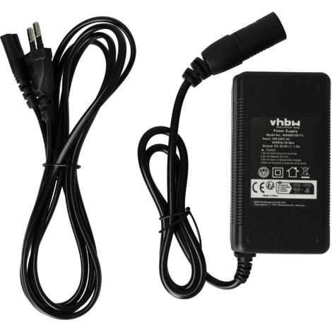 vhbw Câble chargeur chargeur alimentation 220V 52W pour batterie 24V par Prophete 24V Trio tube de selle E-Bike (1/5)