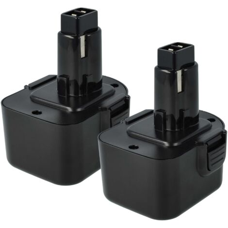 vhbw 2x Batterie remplacement pour Dewalt EZWA 60, ELU SBA55, DW9072, EZWA 61, DW9071, ELU EZWA 49 pour outil électrique (3000 mAh, NiMH, 12 V) (1/5)