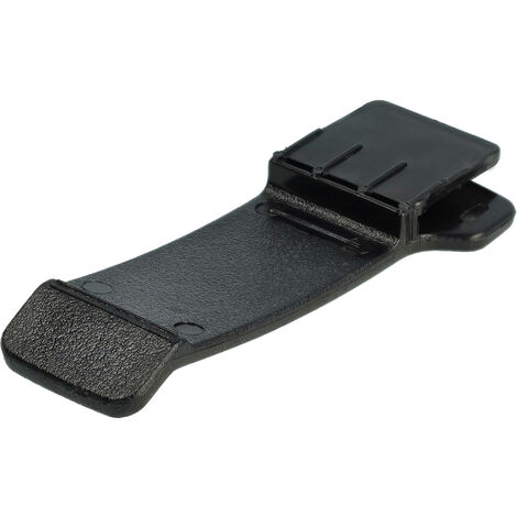 vhbw Clip à ceinture compatible avec Icom IC-F30GT, IC-F31GS N, IC-F31GS-L appareil radio - plastique, noir (1/5)